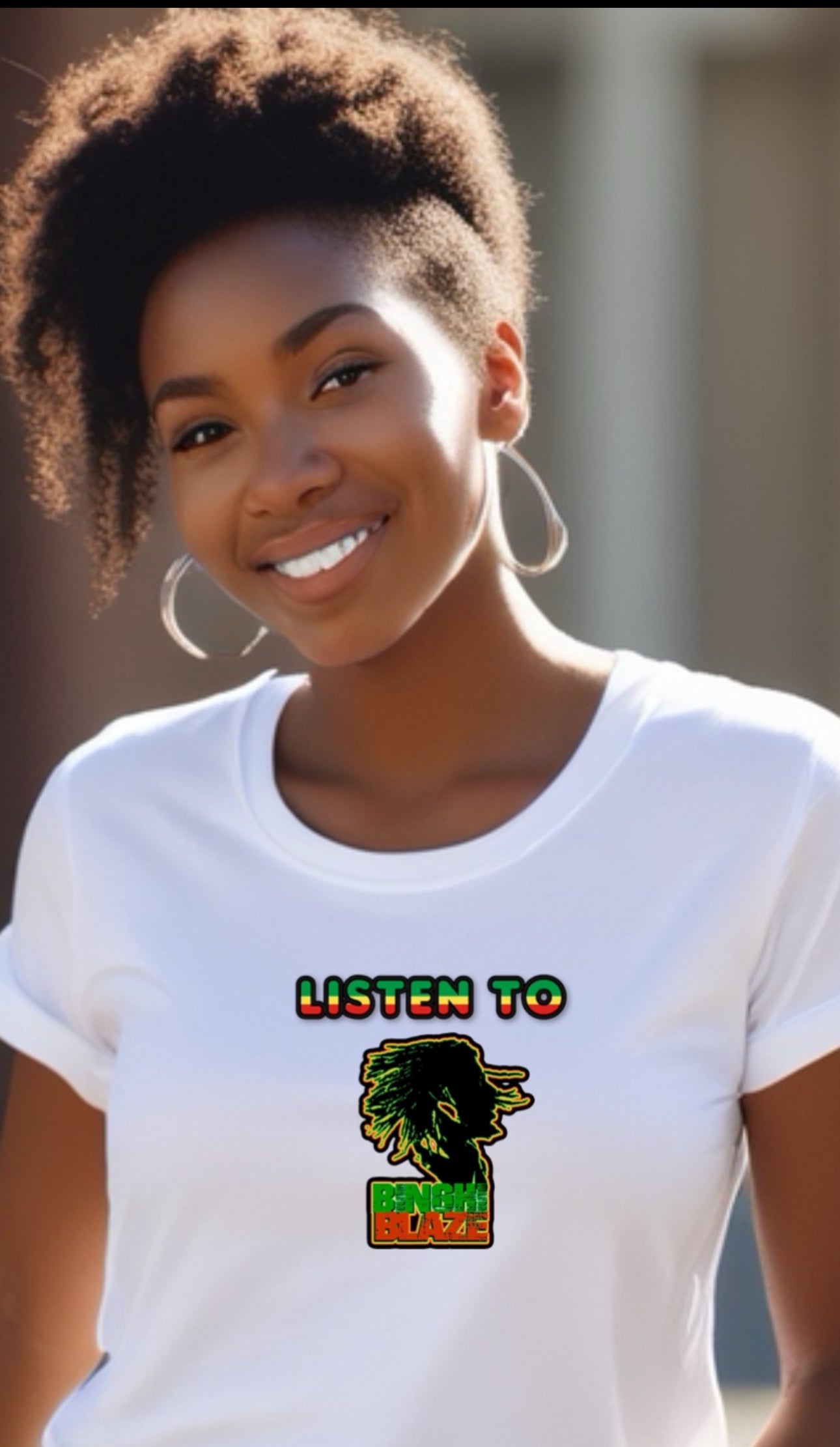 Women’s listen to Binghi Blaze Tshirt